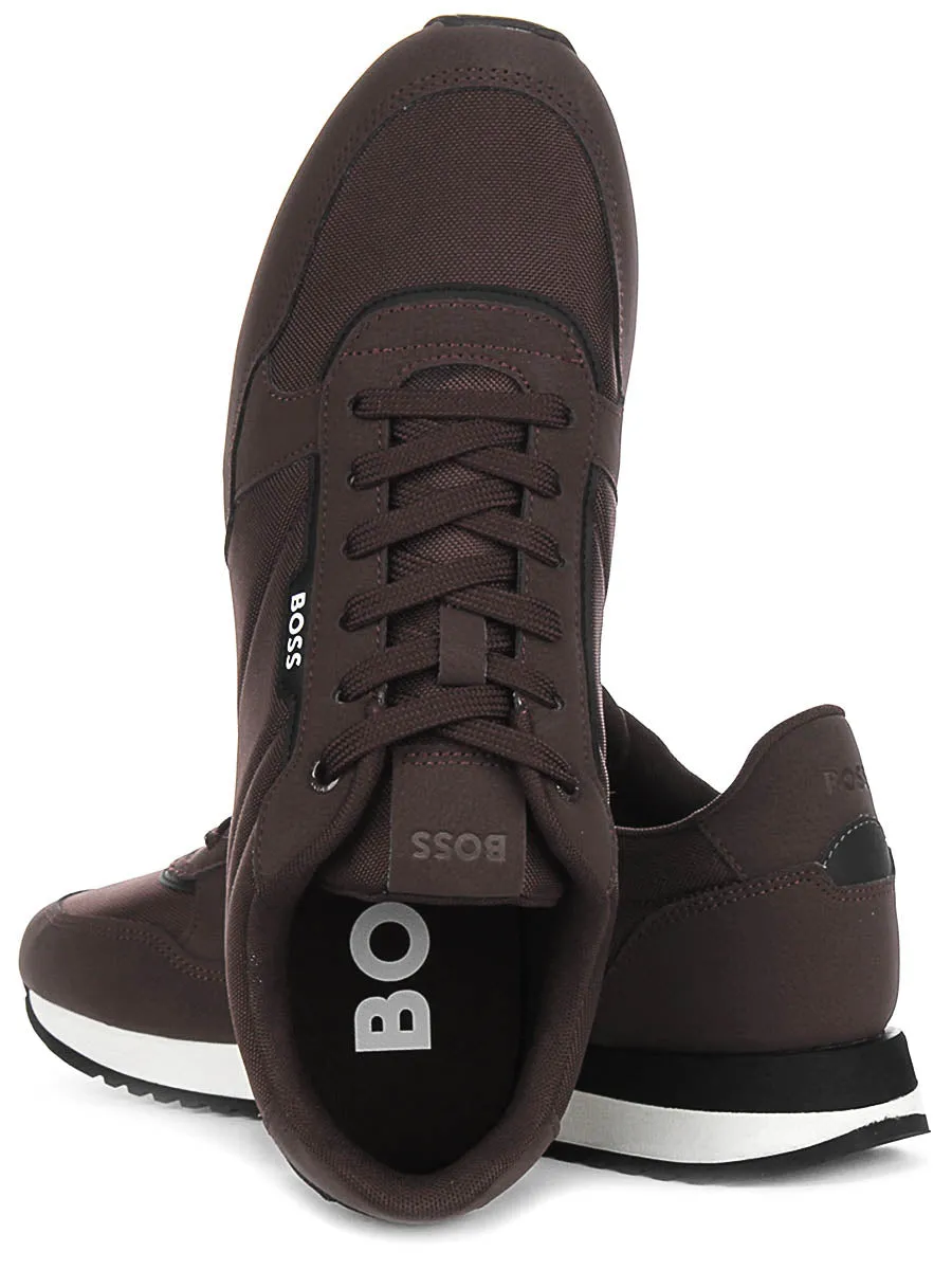 Boss Kai Runner Nupny In Brown For Men Impact Flex