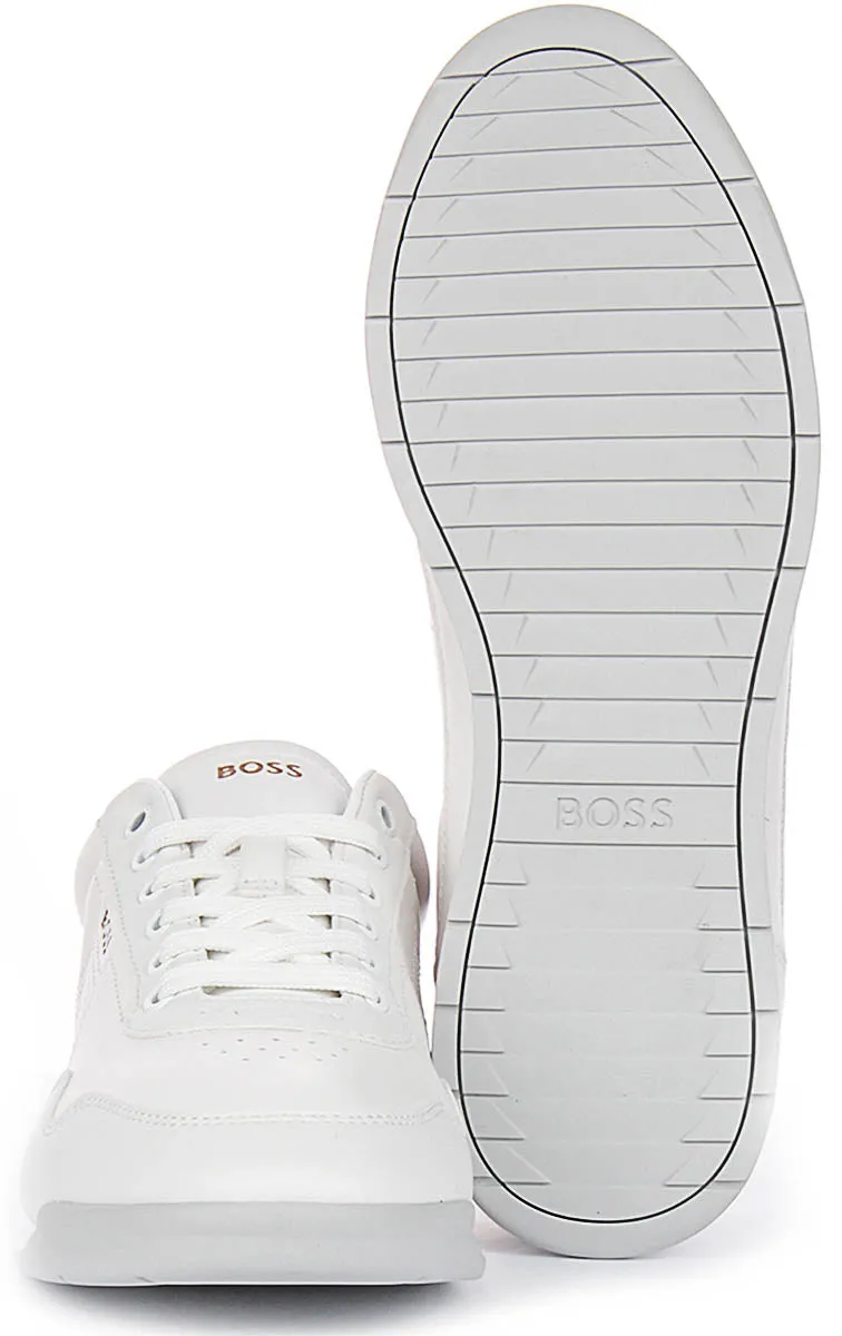 Boss Nitan Low Profile In White For Men Arch Fit