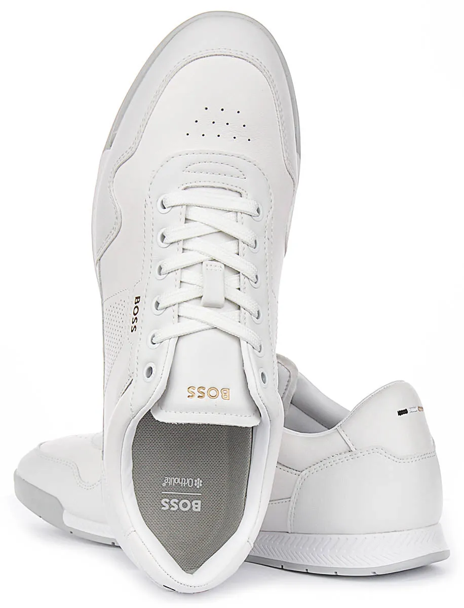 Boss Nitan Low Profile In White For Men Arch Fit