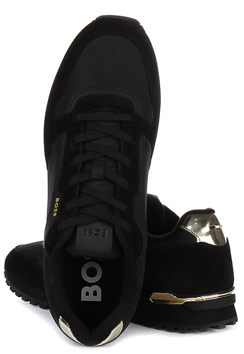 Boss Parkour L Runner In Black Gold For Men Comfort Glide