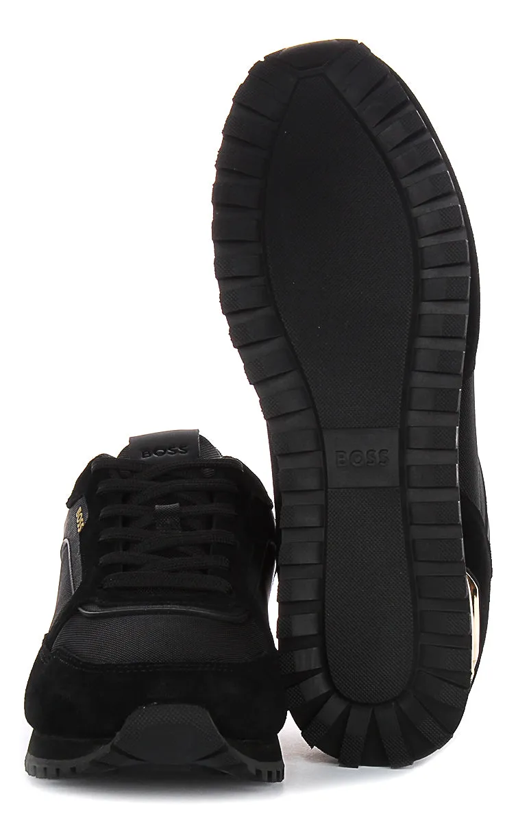 Boss Parkour L Runner In Black Gold For Men Comfort Glide