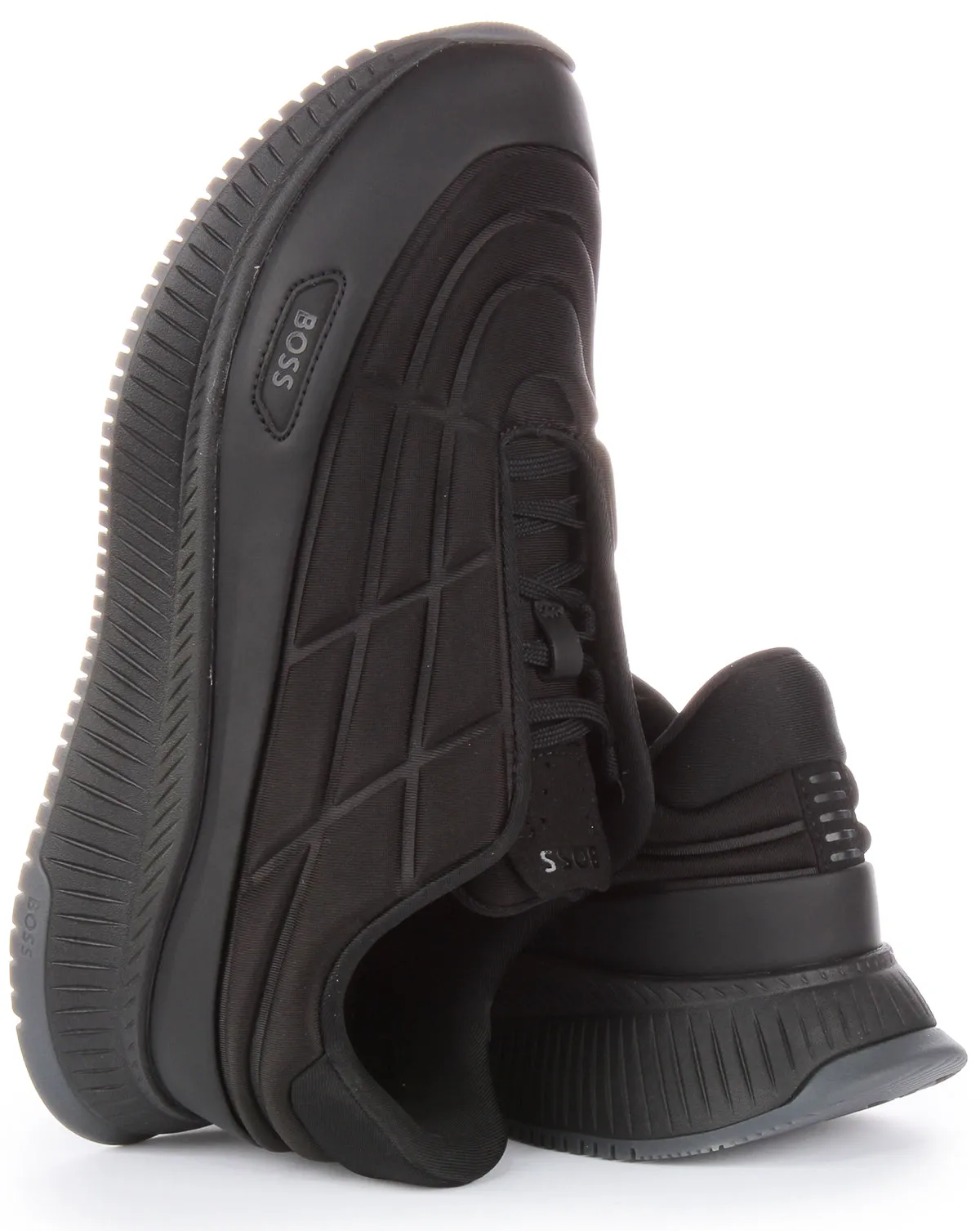 Boss Titanium Evo Runner In Black For Men Dry Footbed