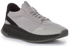 Boss Titanium Evo Slon In Grey For Men Wrinkle Resistant Layer Support
