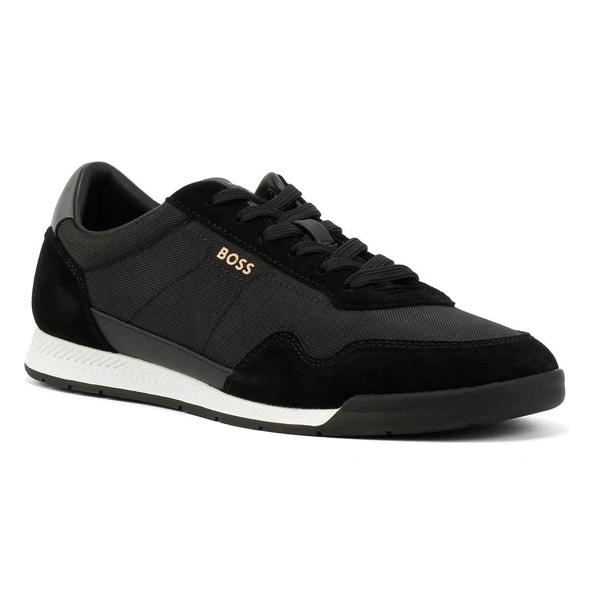 Boss Titanium Men's Black/White Trainers Impact Zone