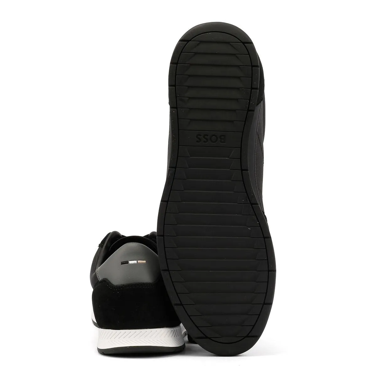 Boss Titanium Men's Black/White Trainers Impact Zone