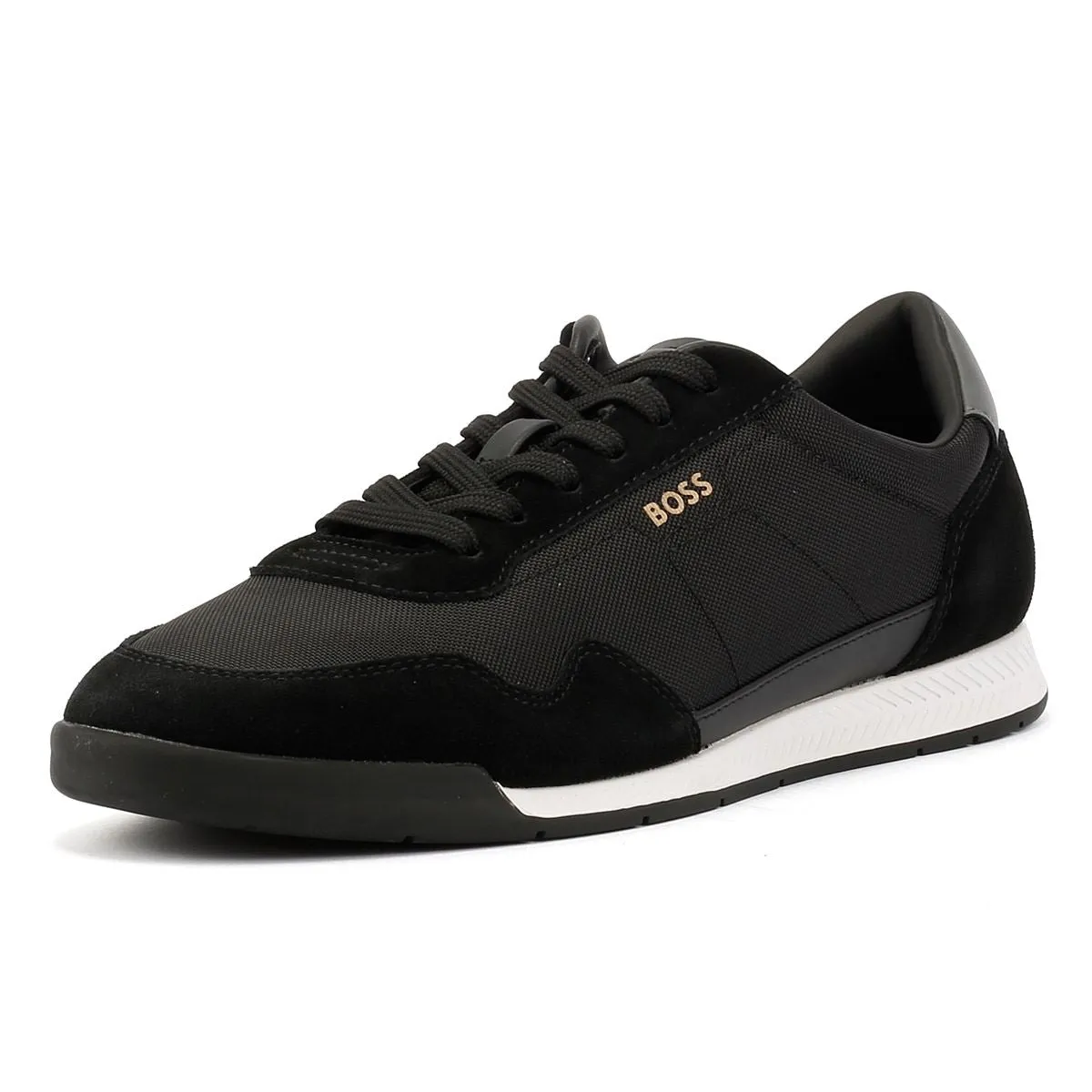 Boss Titanium Men's Black/White Trainers Impact Zone
