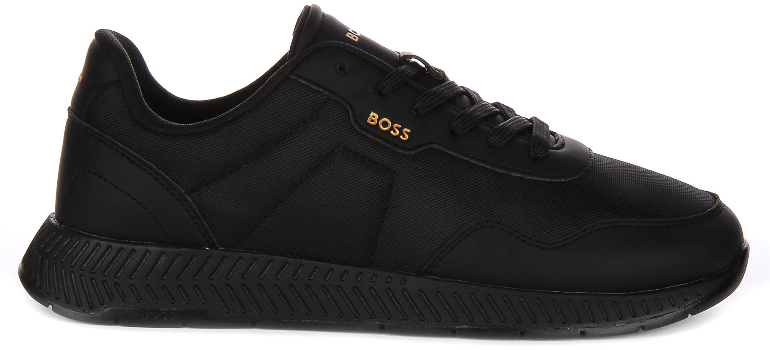 Boss Titanium Runner In Black For Men Air Mesh