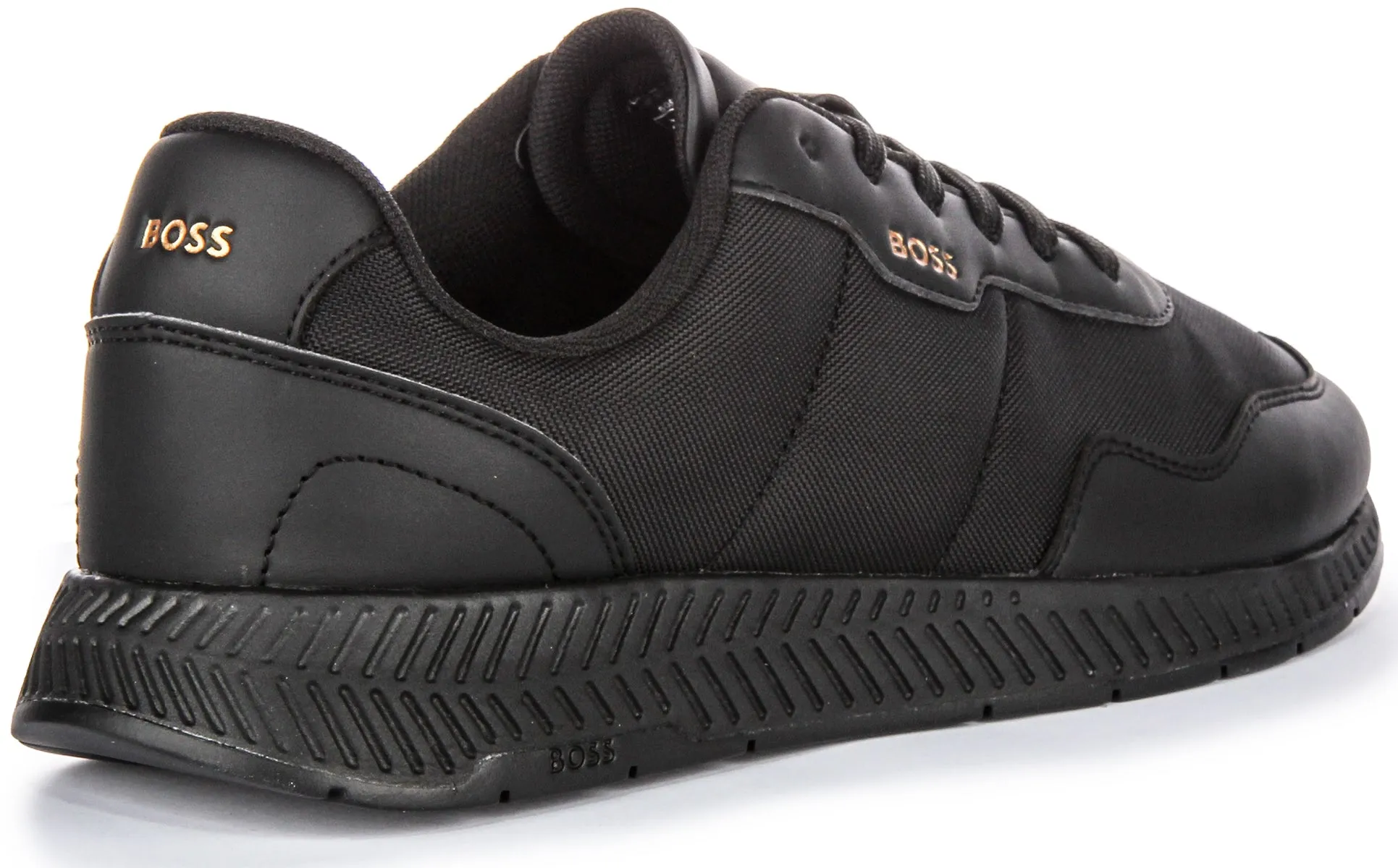 Boss Titanium Runner In Black For Men Flight Core