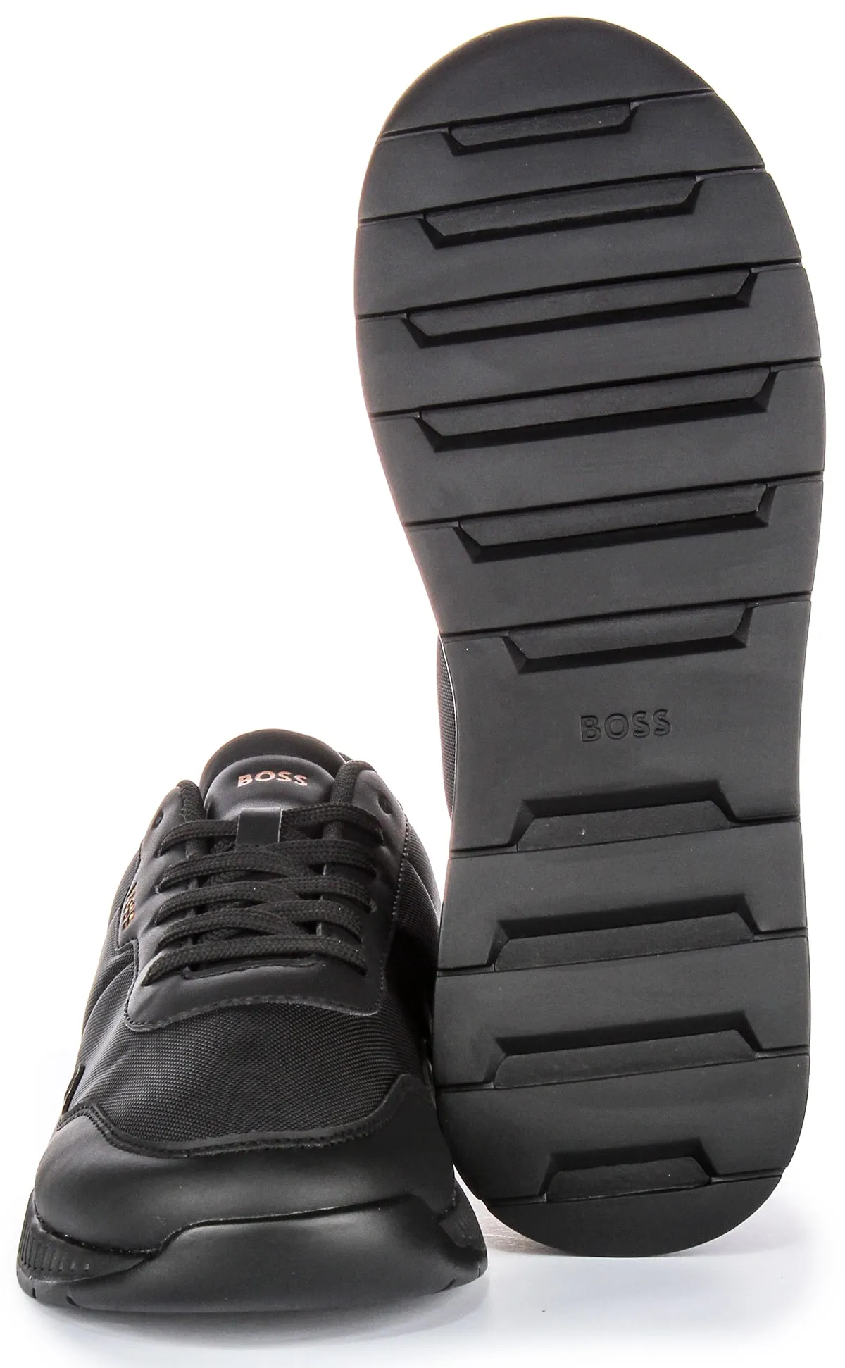 Boss Titanium Runner In Black For Men Flight Core