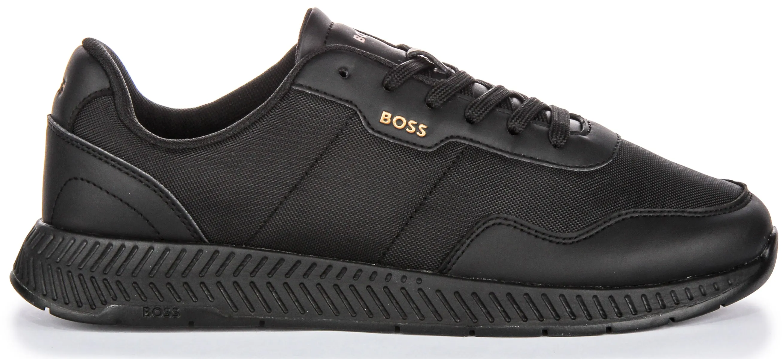 Boss Titanium Runner In Black For Men Flight Core