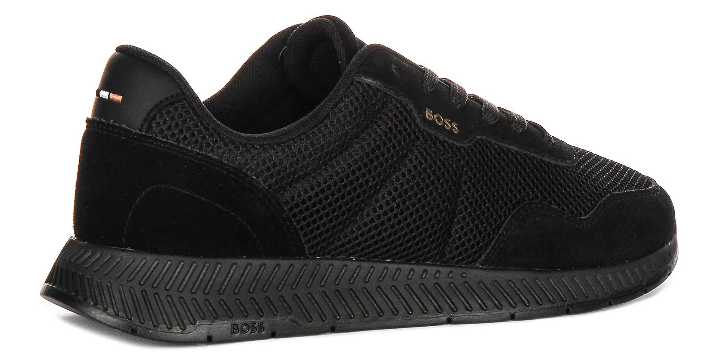 Boss Titanium Runner In Black Gold Step Free