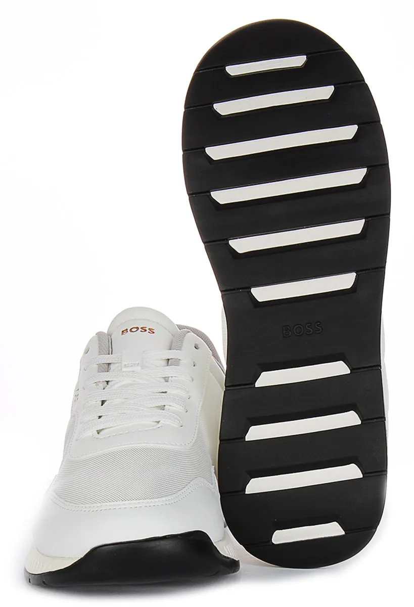 Boss Titanium Runner In White For Men Durable Edge