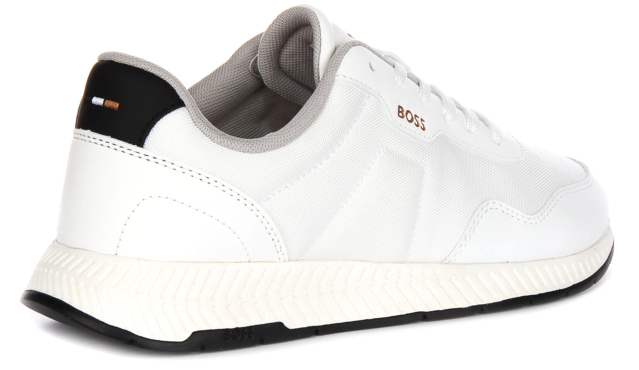 Boss Titanium Runner In White For Men Durable Edge