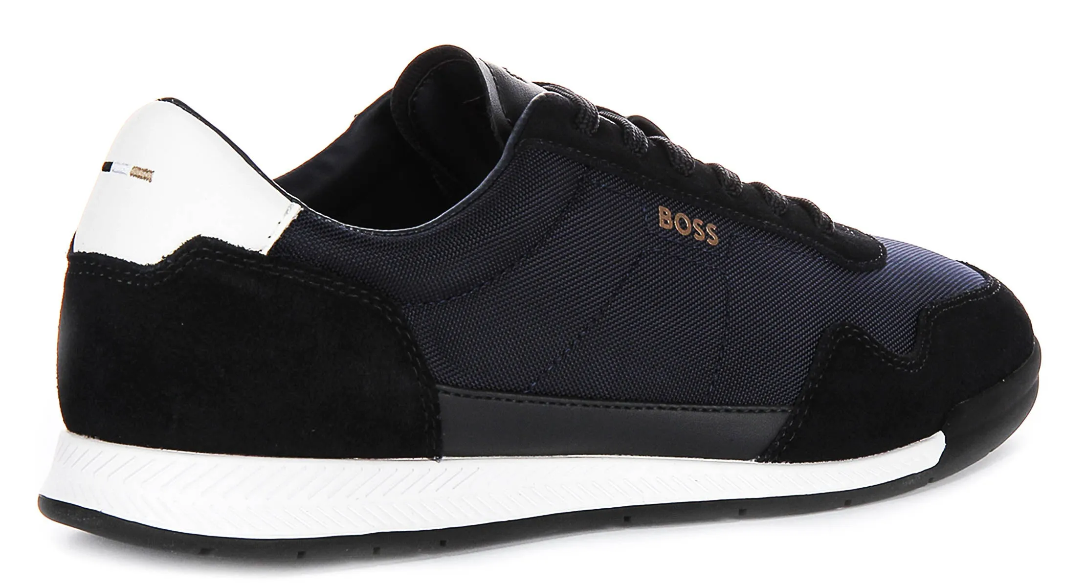 Boss Titanium Suede In Dark Blue For Men Durable Sole