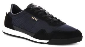 Backyard Exercise Quick Recovery Boss Titanium Suede In Dark Blue For Men