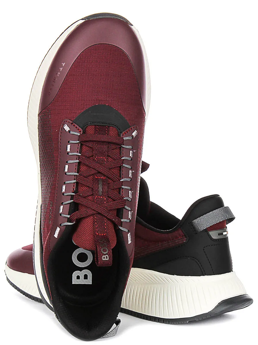 Boss Ttnm Evo Runner In Burgundy For Men Anti rust