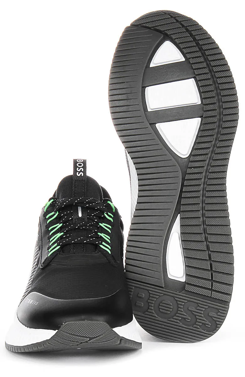 Boss Ttnm Evo Runner In Dark Blue For Men Comfort Mesh
