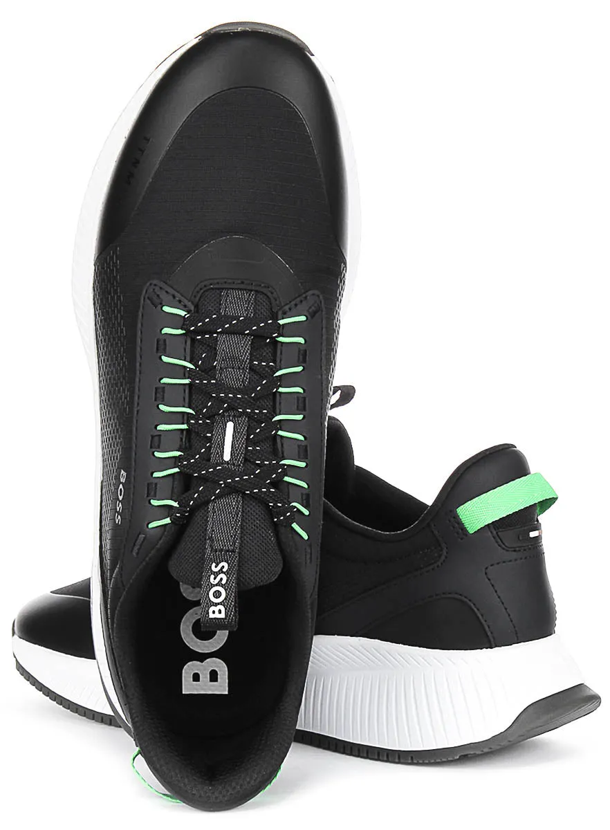 Boss Ttnm Evo Runner In Dark Blue For Men Comfort Mesh