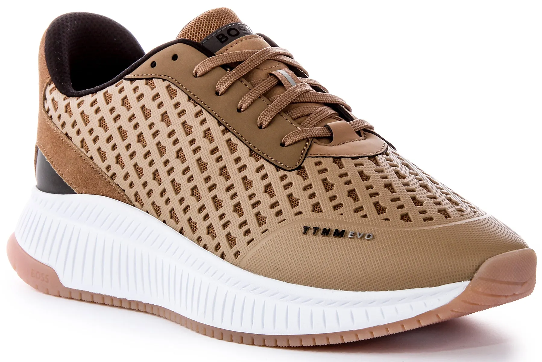 Boss Ttnm Evo Runner In Tan For Men Endurance Mode