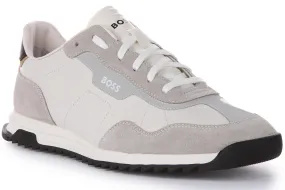 Boss Zayn Low profile Trainers In White For Men Zero Irritation