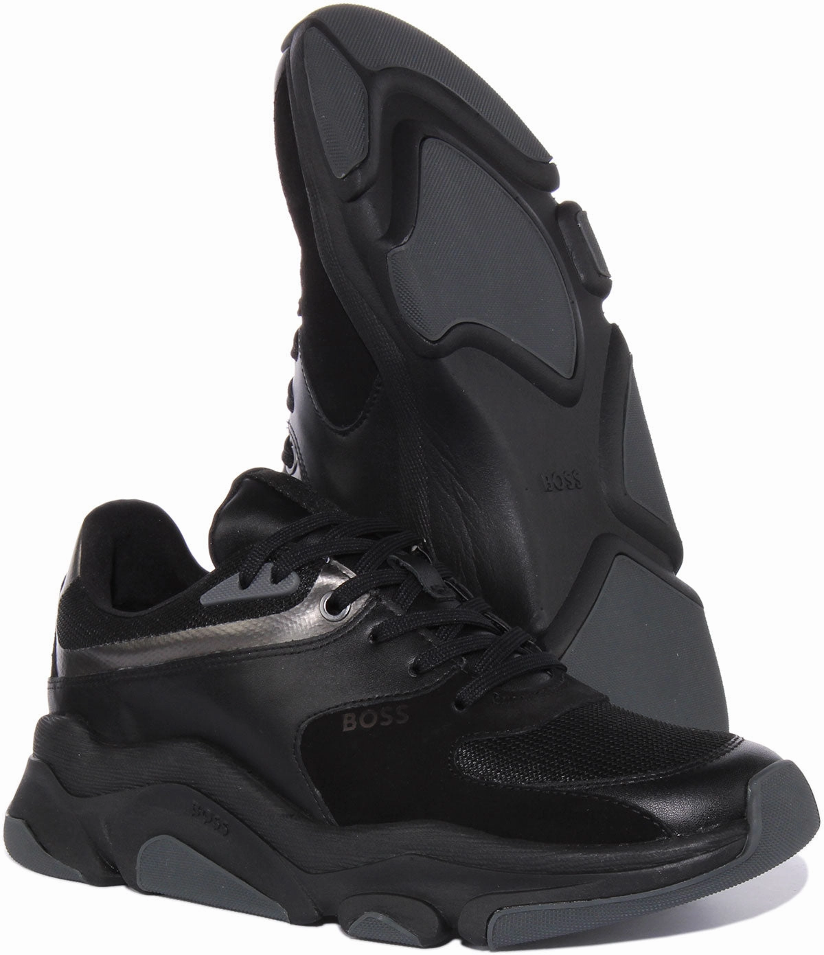 Boss Asher Run In Black For Men Zero drop