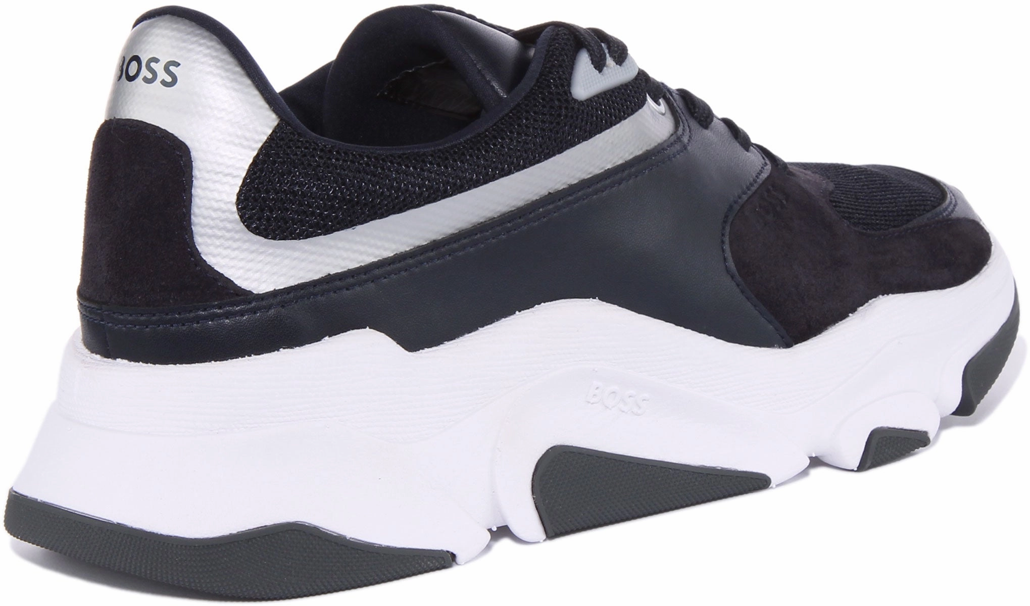 Boss Asher Run In Navy White For Men Trail Proof