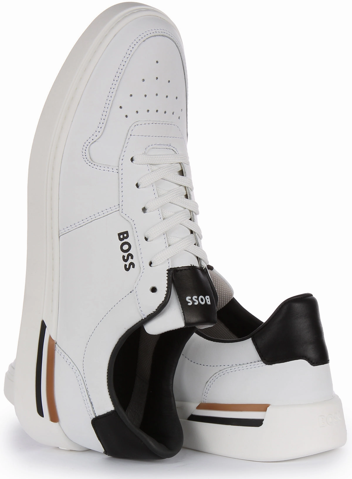 Boss Clint Tennis Itvp In White Black For Men Foam Comfort