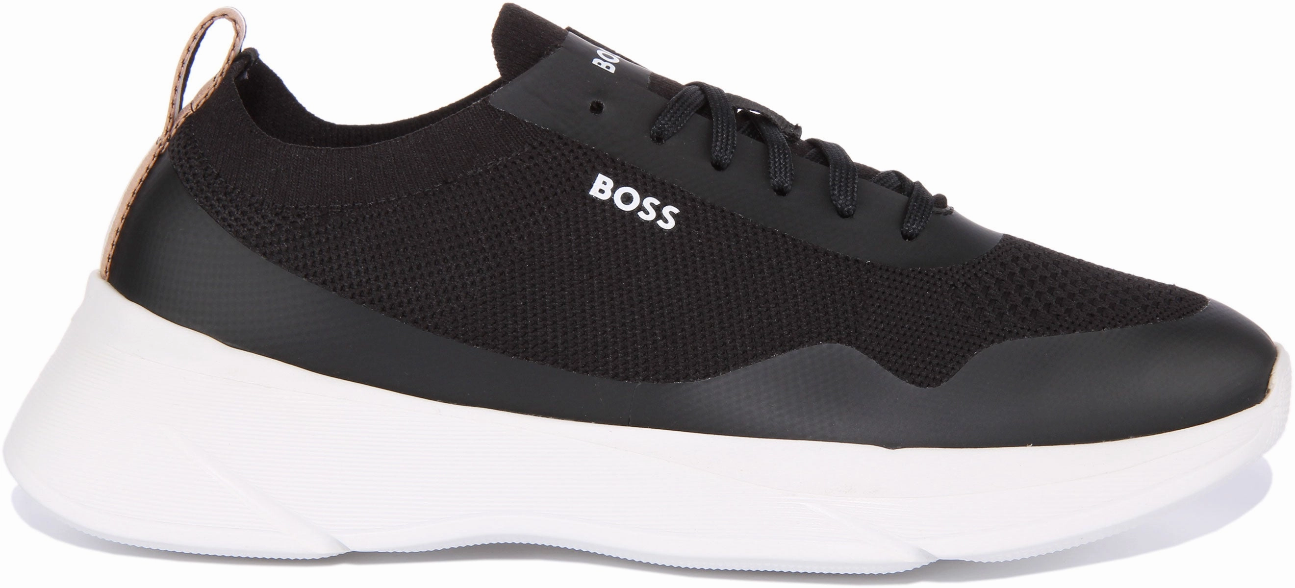 Boss Dean Runner Knit In Black For Men Vent Foam
