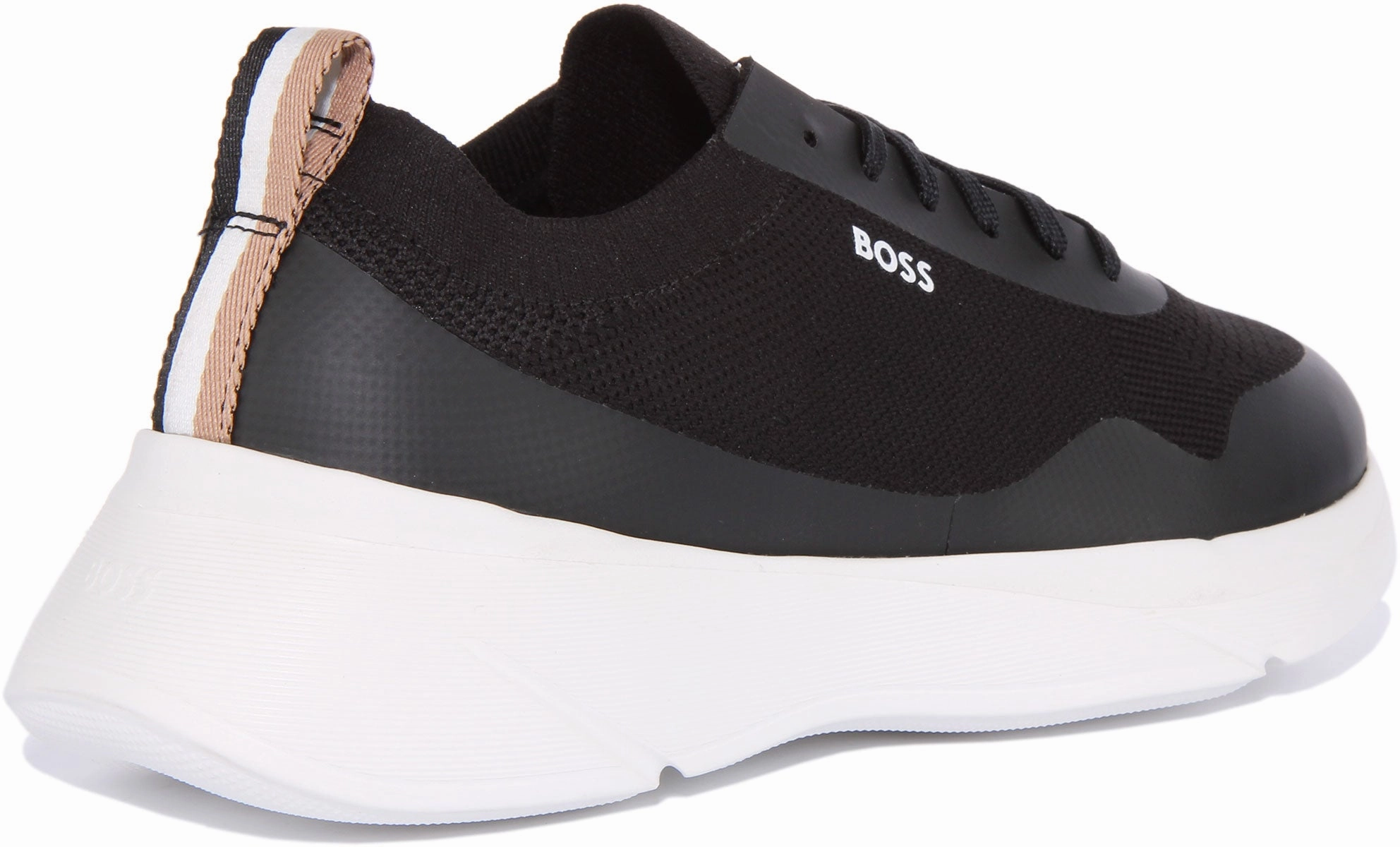 Boss Dean Runner Knit In Black For Men Vent Foam