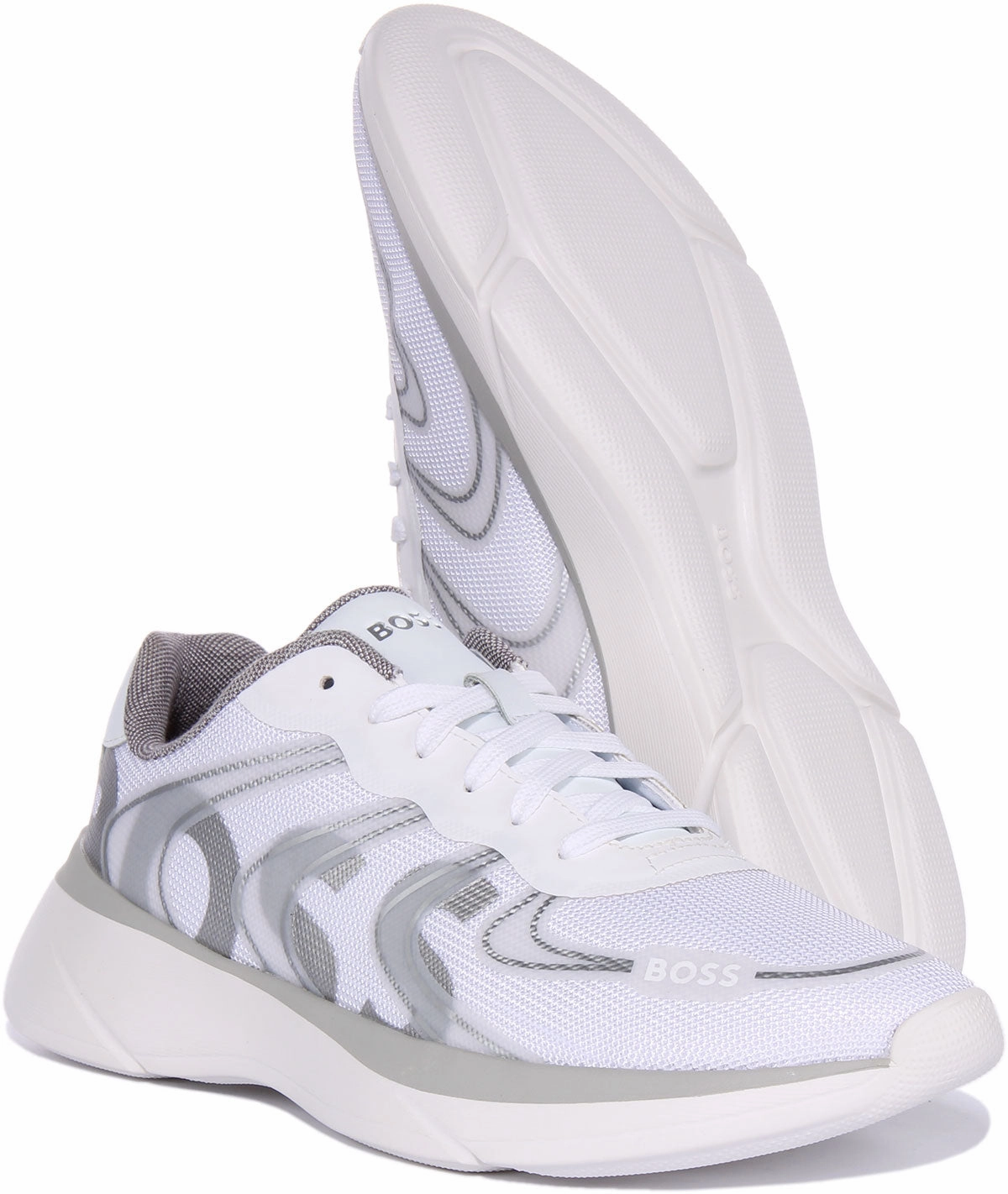 Boss Dean Runner Thlg In White For Men Heel Pad