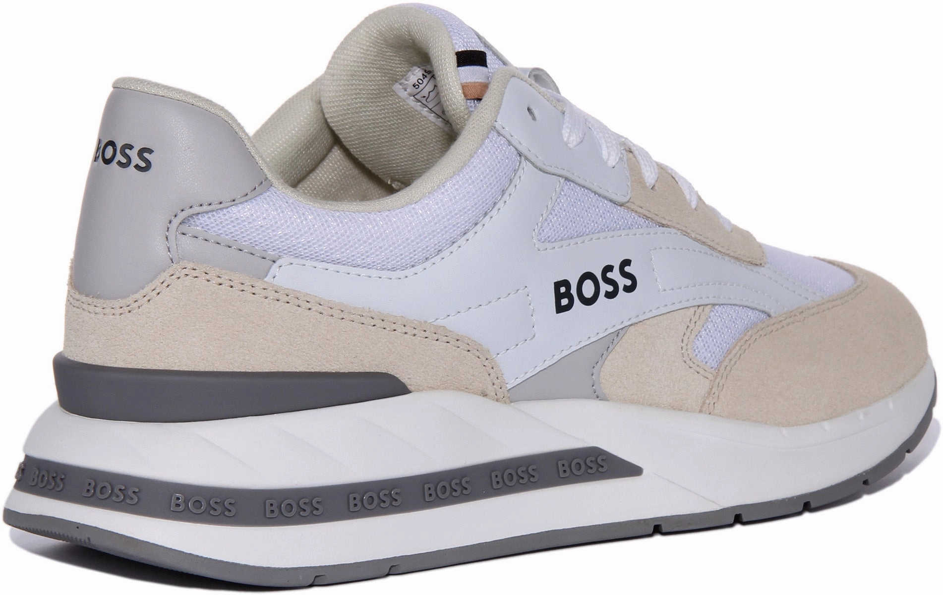 Boss Kurt Runner In White Grey For Men Spring Motion