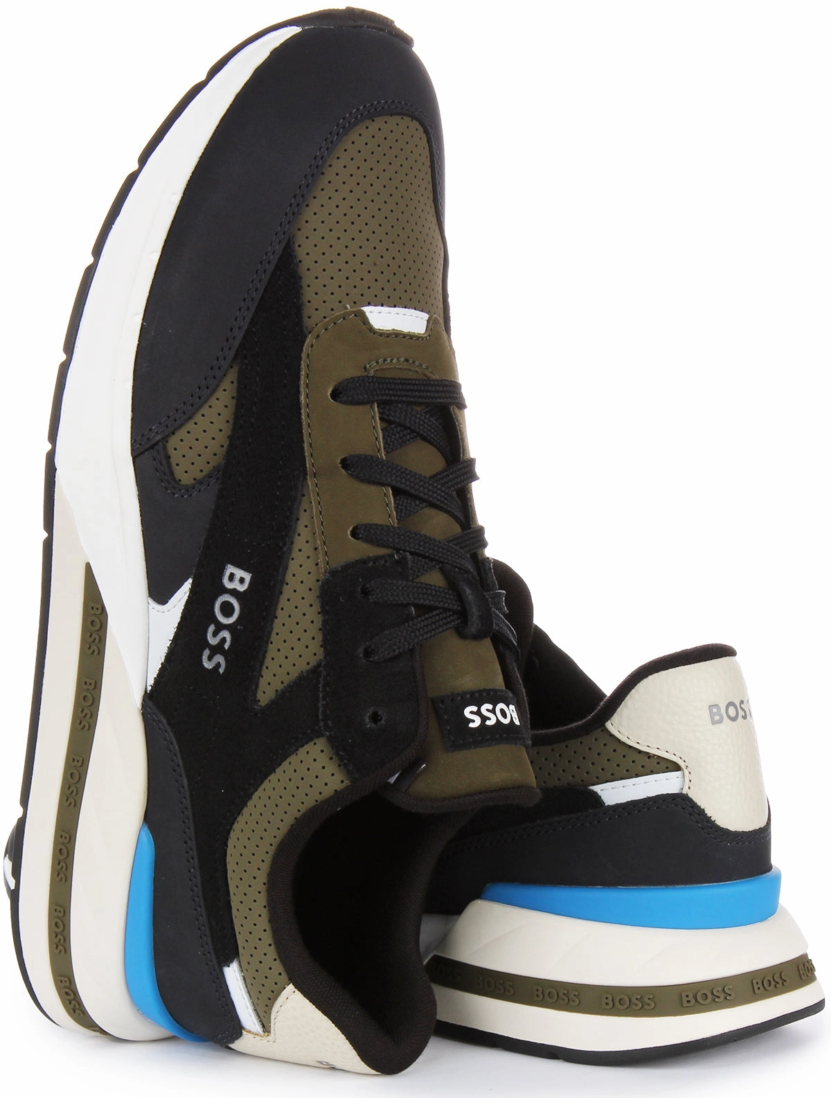 Boss Kurt Runner Nupf In Black Olive For Men Pace Power