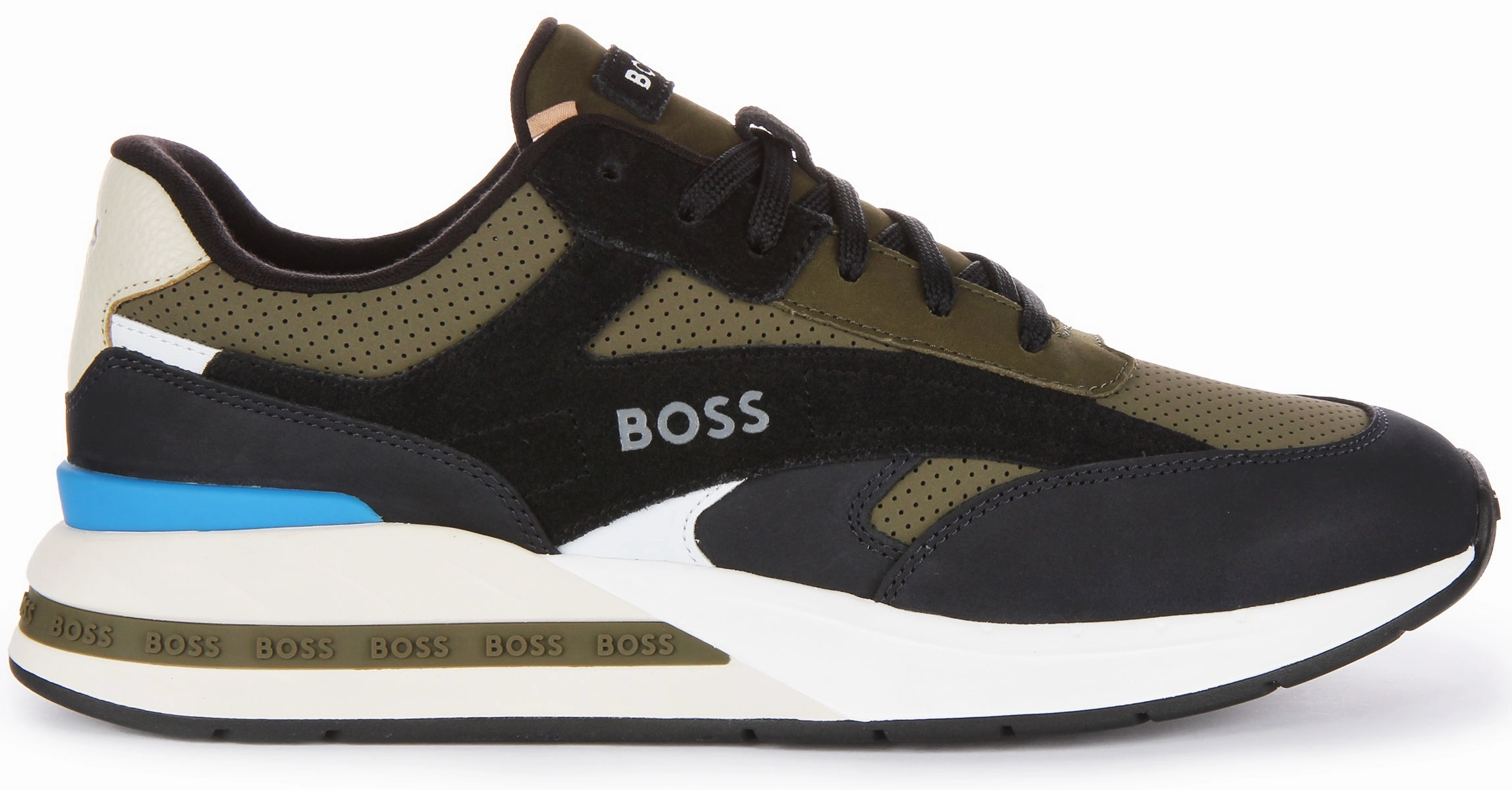 Boss Kurt Runner Nupf In Black Olive For Men Pace Power