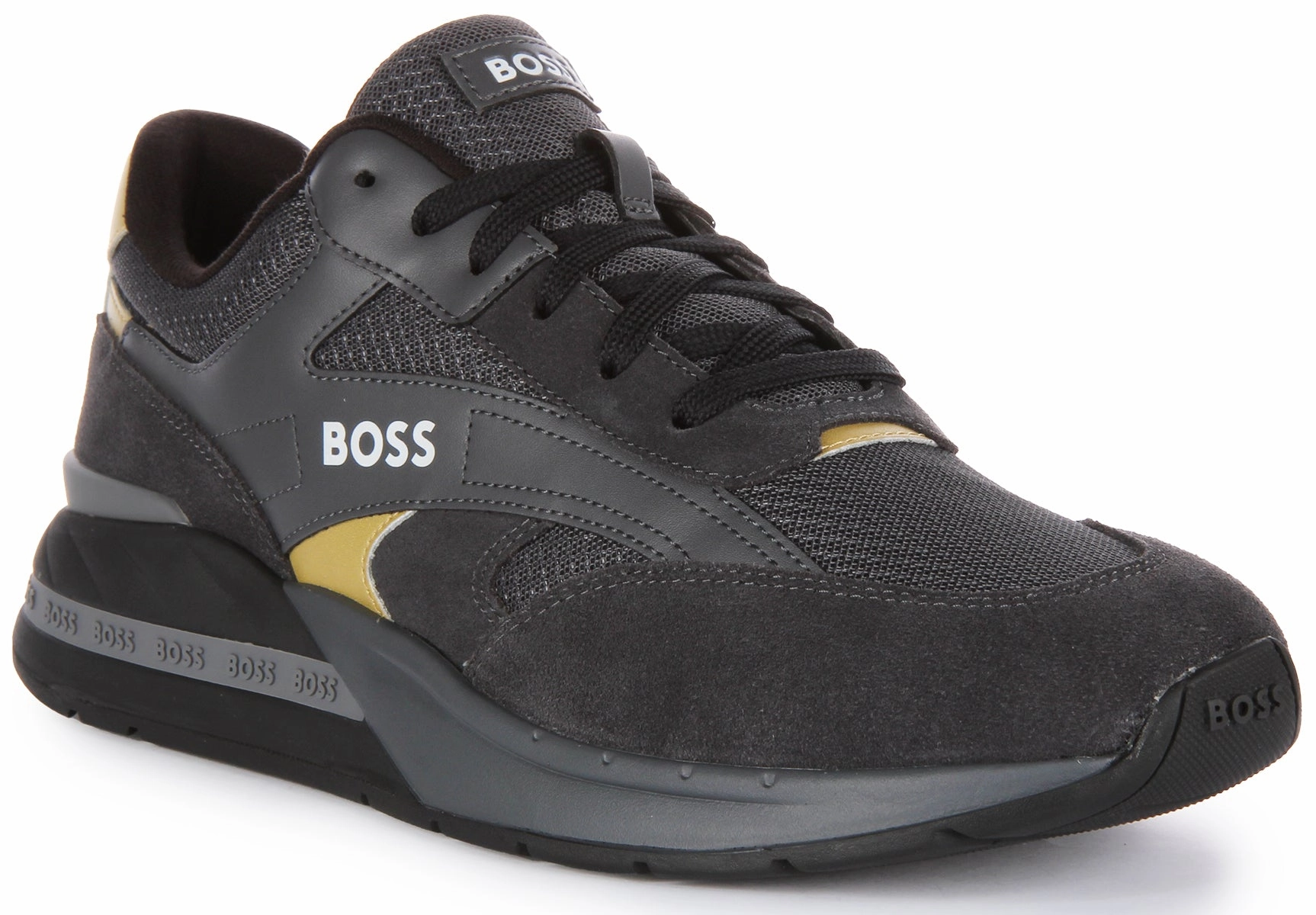 ground contact Boss Kurt Runner Sdme In Black Gold For Men