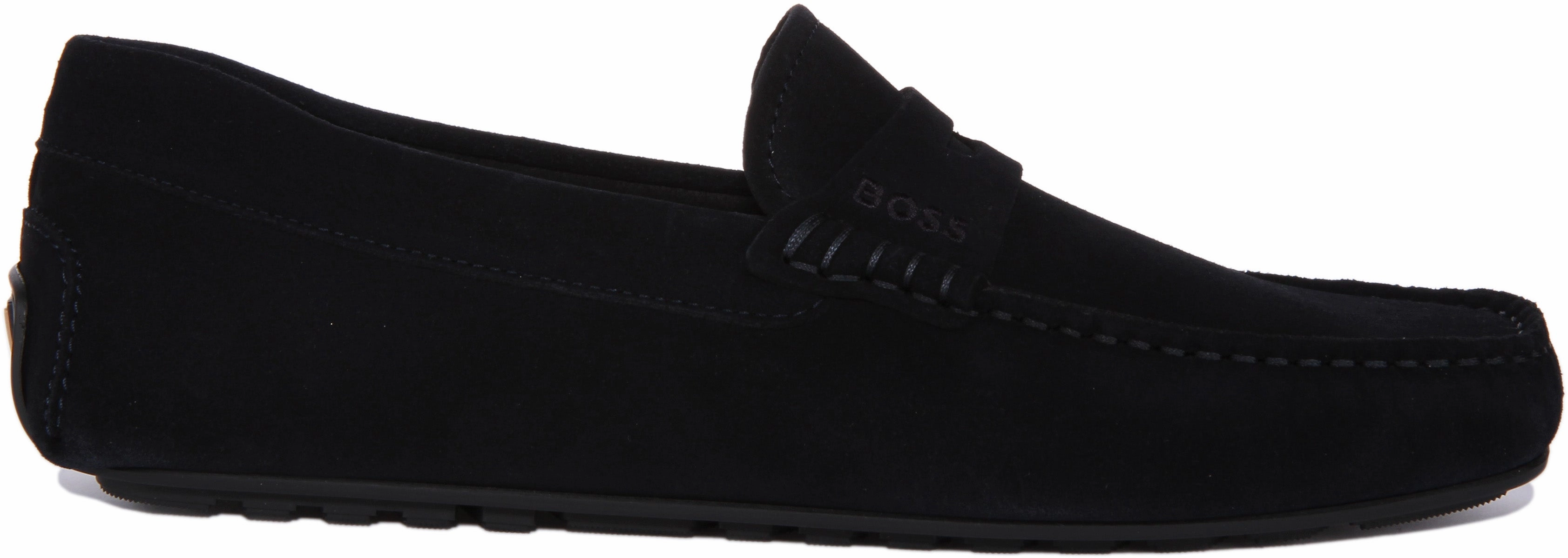 Boss Noel Driving Mocc In Dark Blue For Men All-terrain Fit