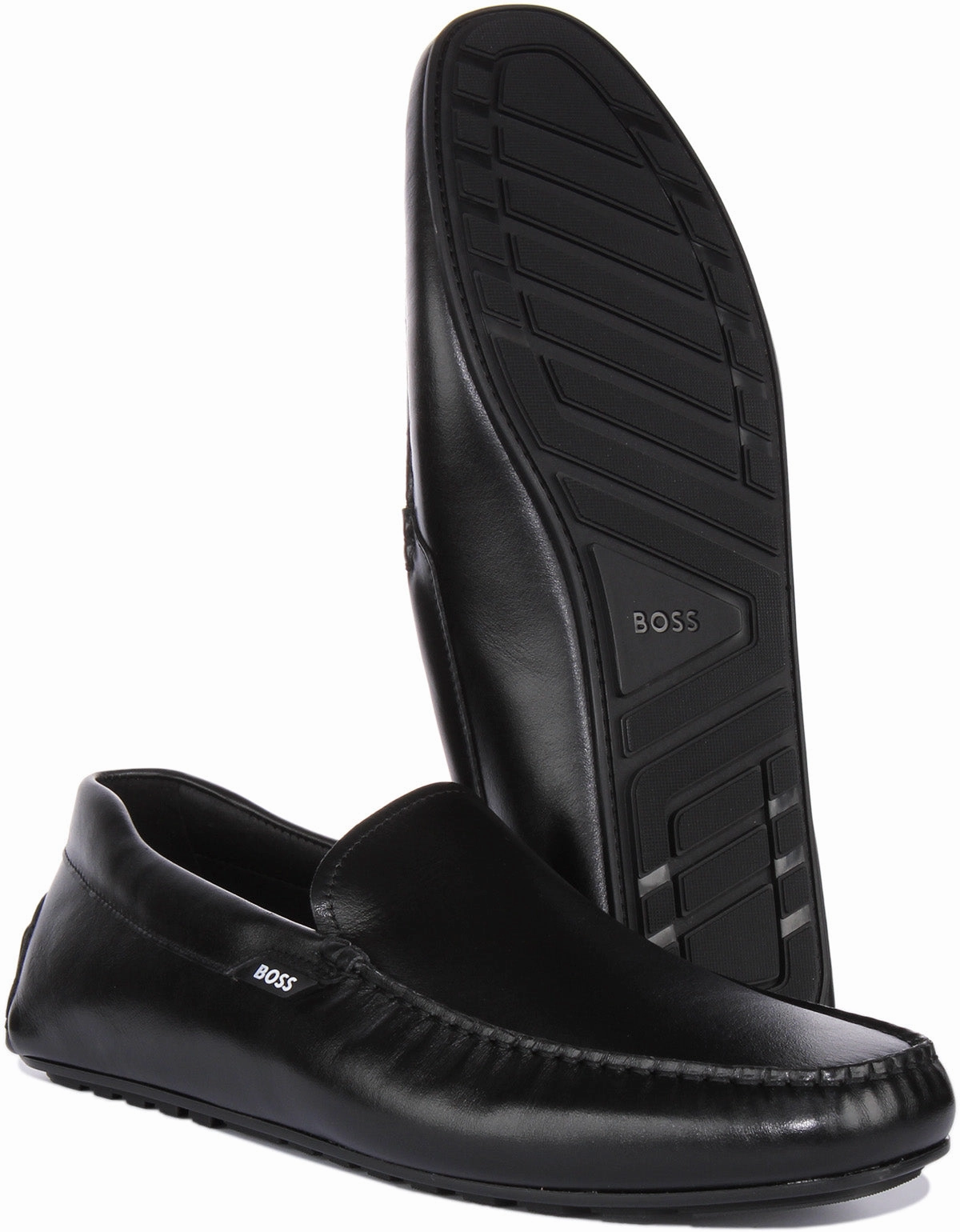Boss Noel Mocc It In Black For Men Cushioned Insole