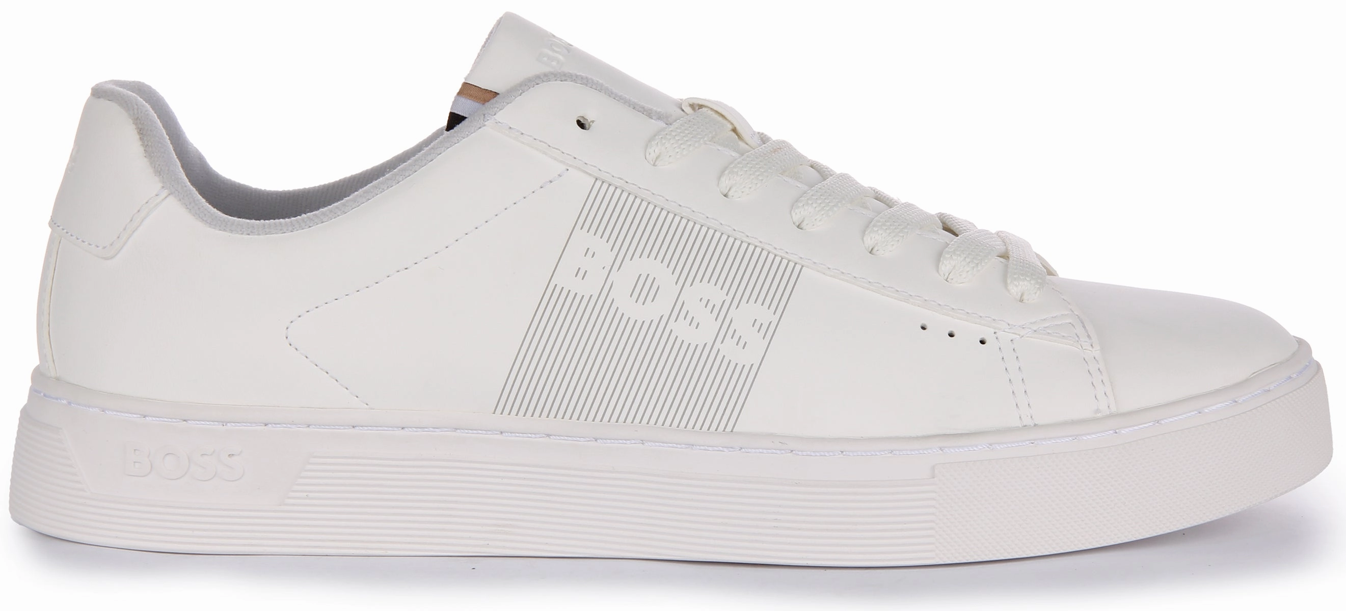 Boss Rhys Tennis Trainer In White Run Comfort