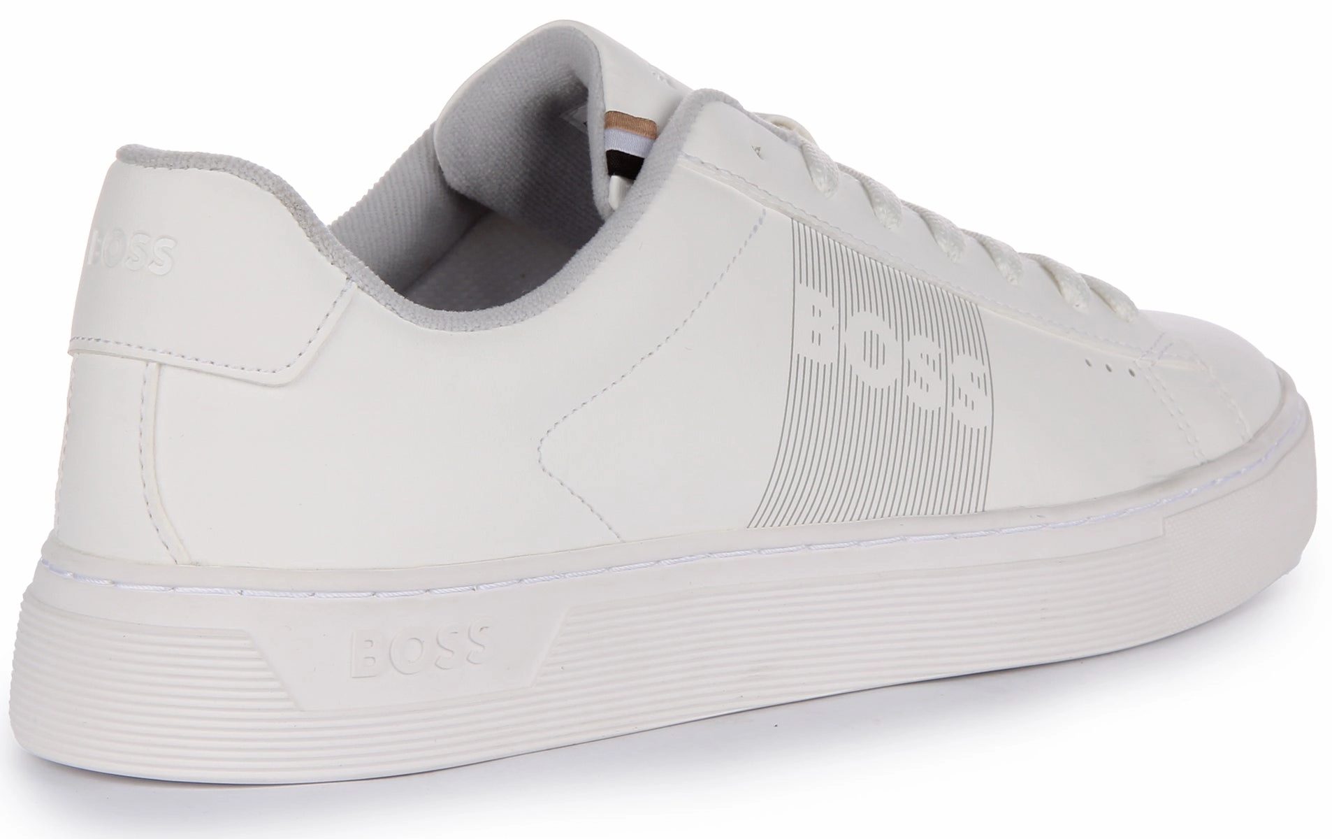 Boss Rhys Tennis Trainer In White Run Comfort