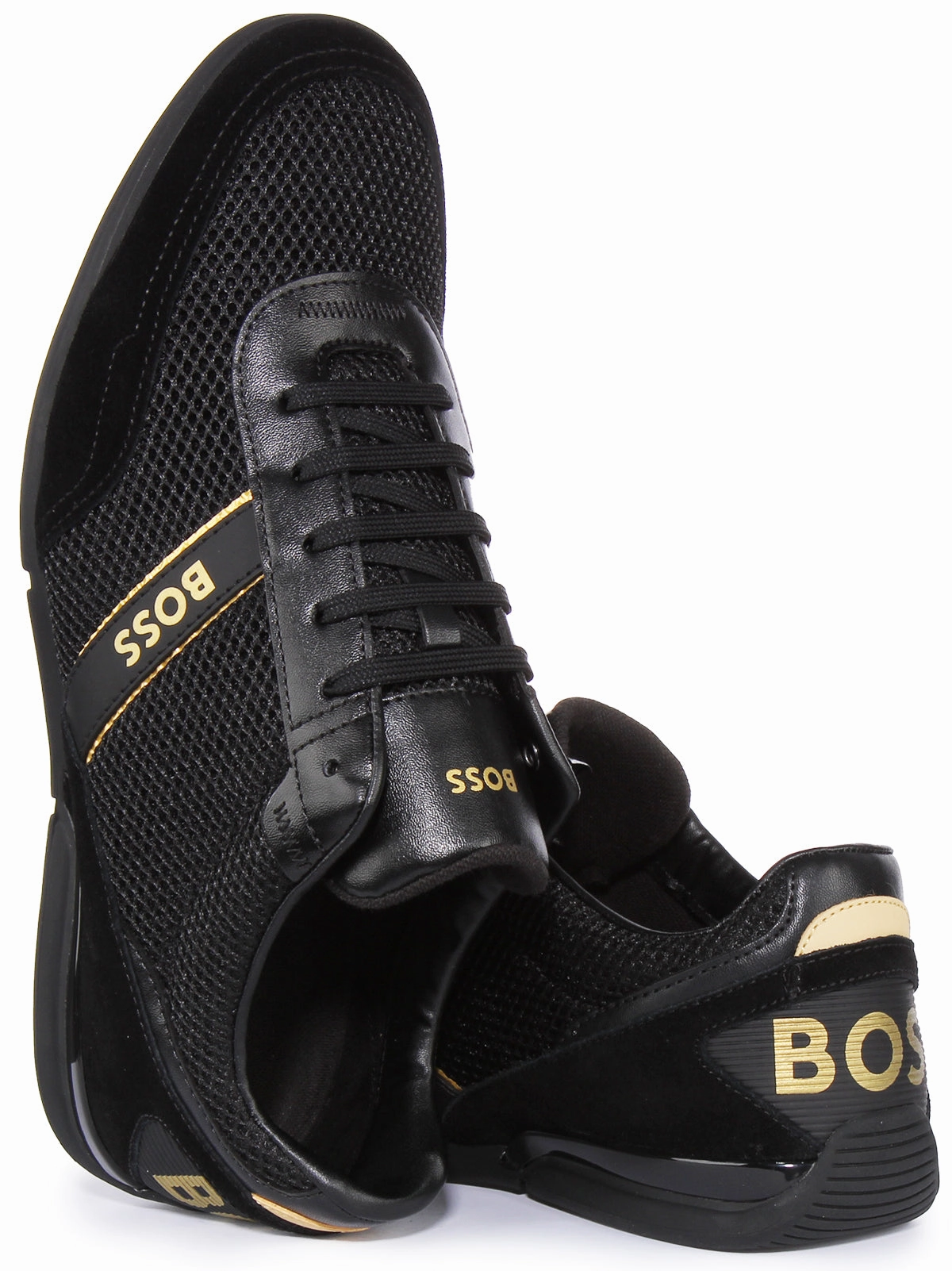 Boss Saturn Low Profile In Black For Men Sturdy Build