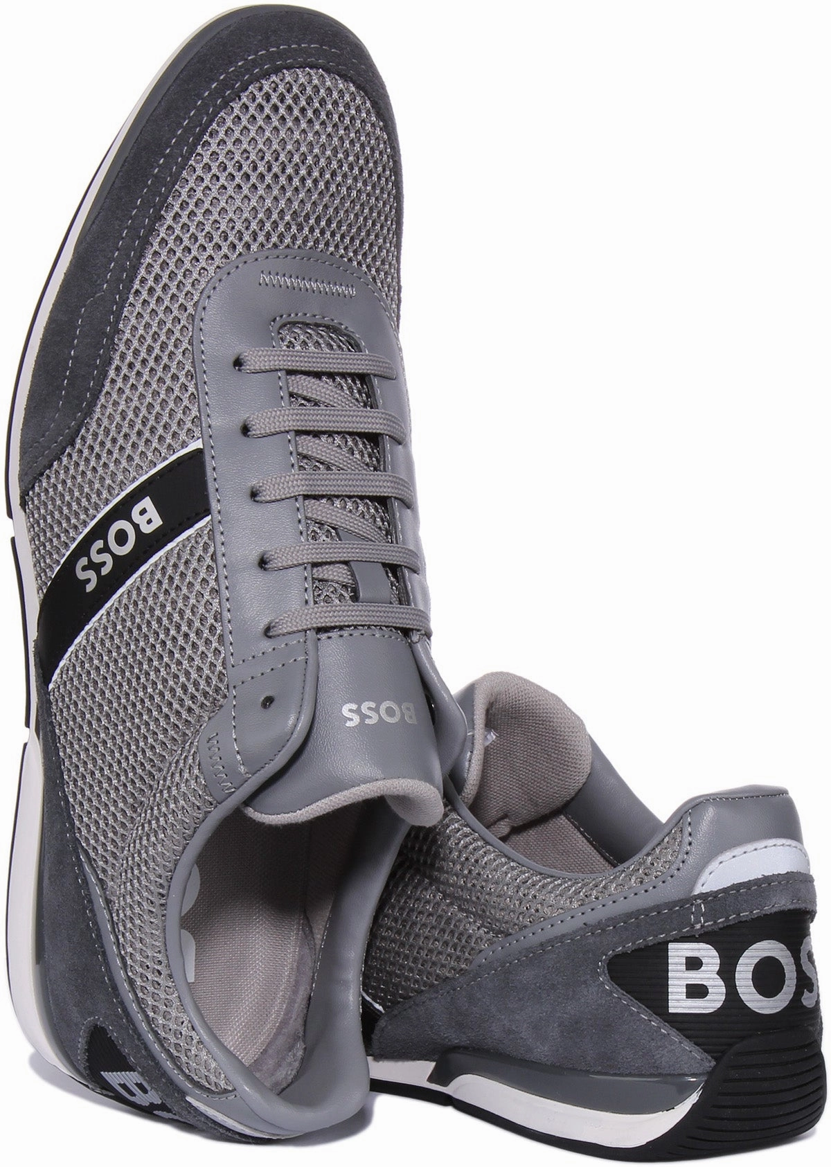 Boss Saturn Lowp In Grey For Men Perfect Fit
