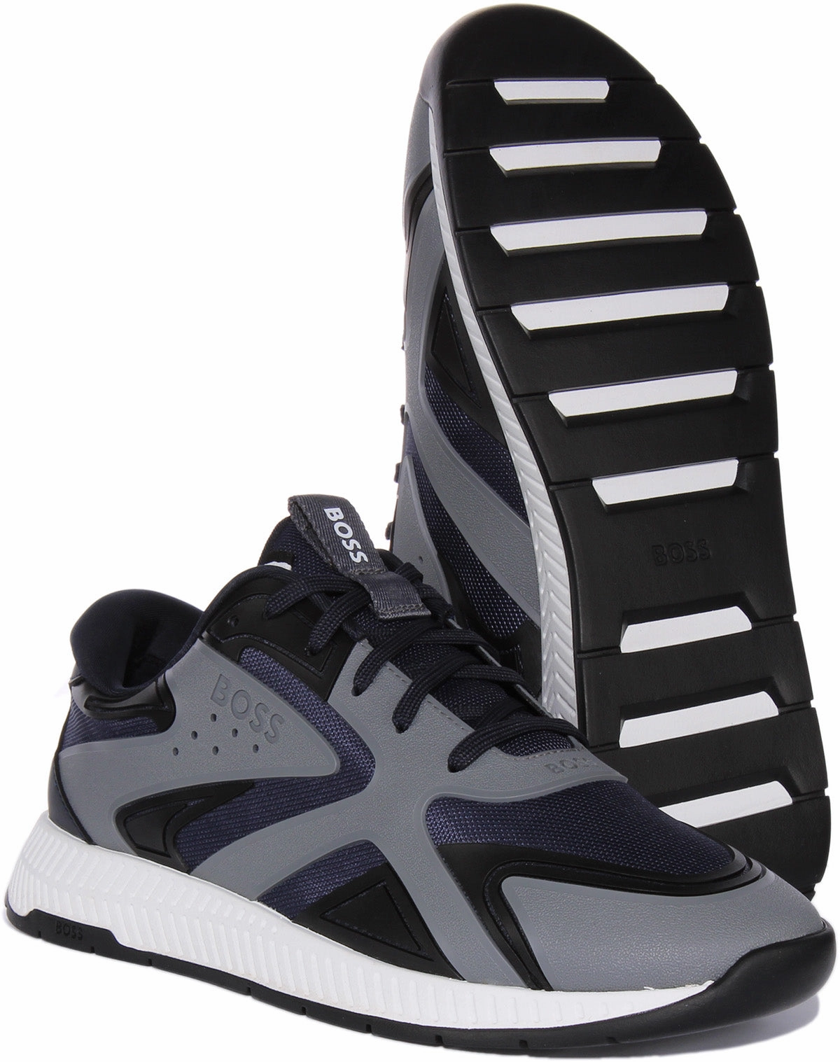 Boss Titanium Runner In Dark Blue For Men Quick Fit