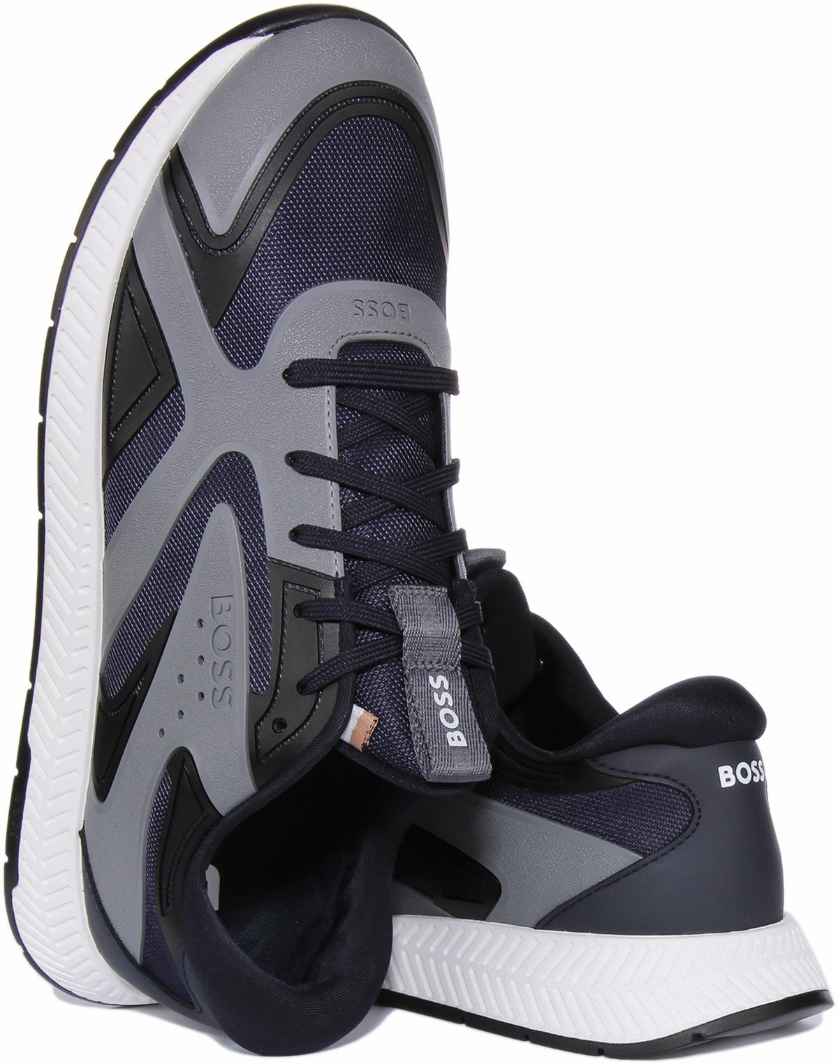 Boss Titanium Runner In Dark Blue For Men Quick Fit