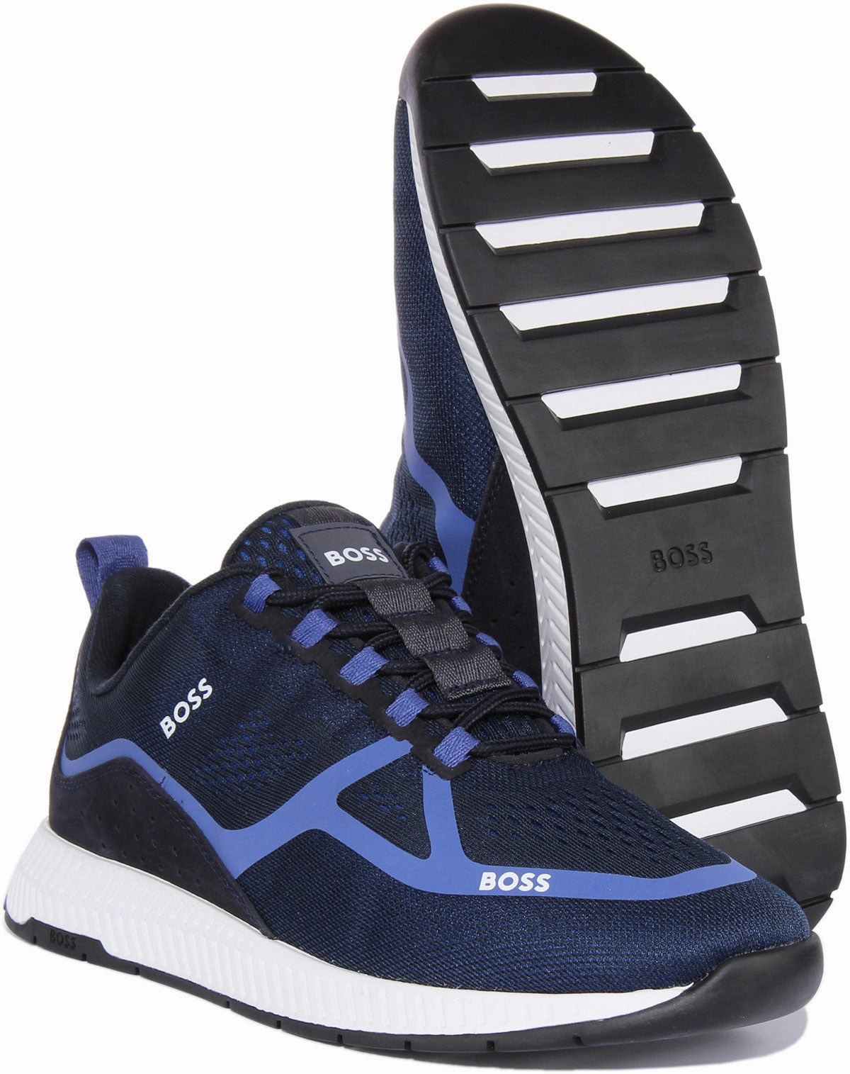 Boss Titanium Runner In Navy For Men Performance Ease