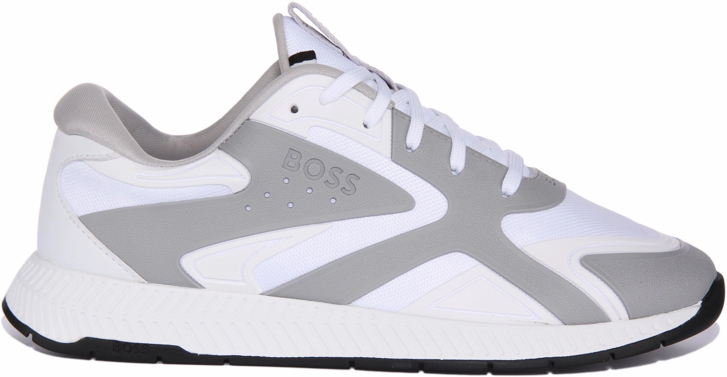 Boss Titanium Runner In White Grey For Men Air Circulation