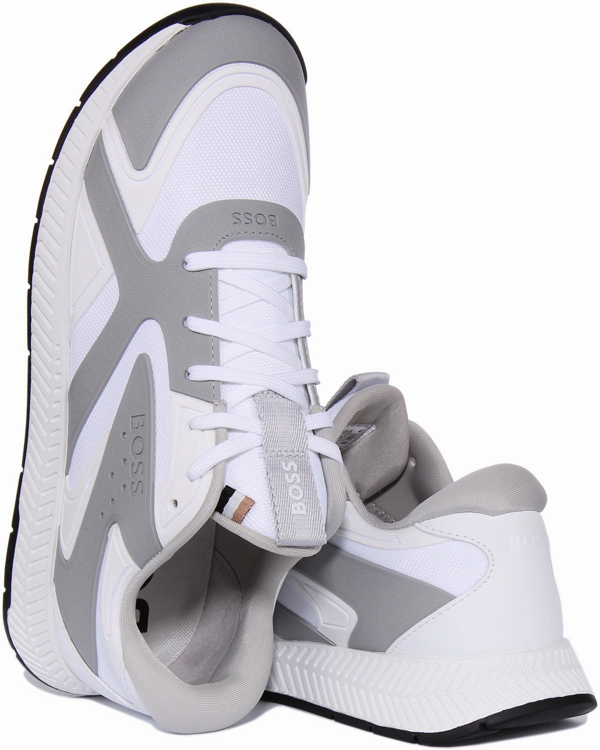 Boss Titanium Runner In White Grey For Men Air Circulation