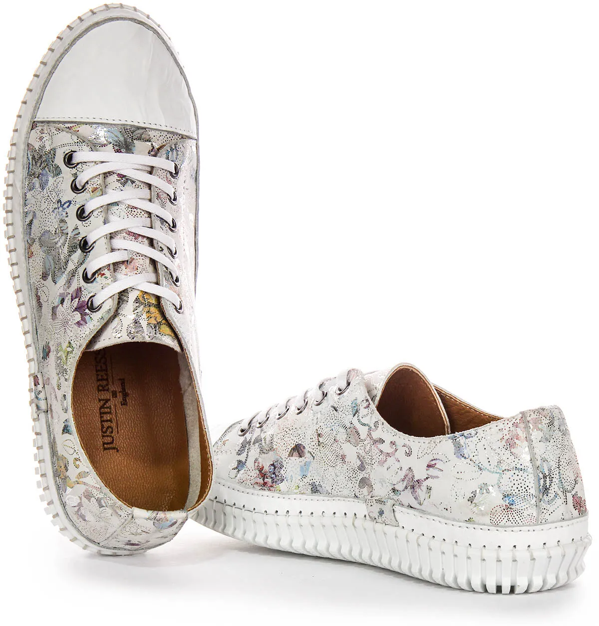 Bounce Flow Justinreess England Nexa Low In White Floral For Women