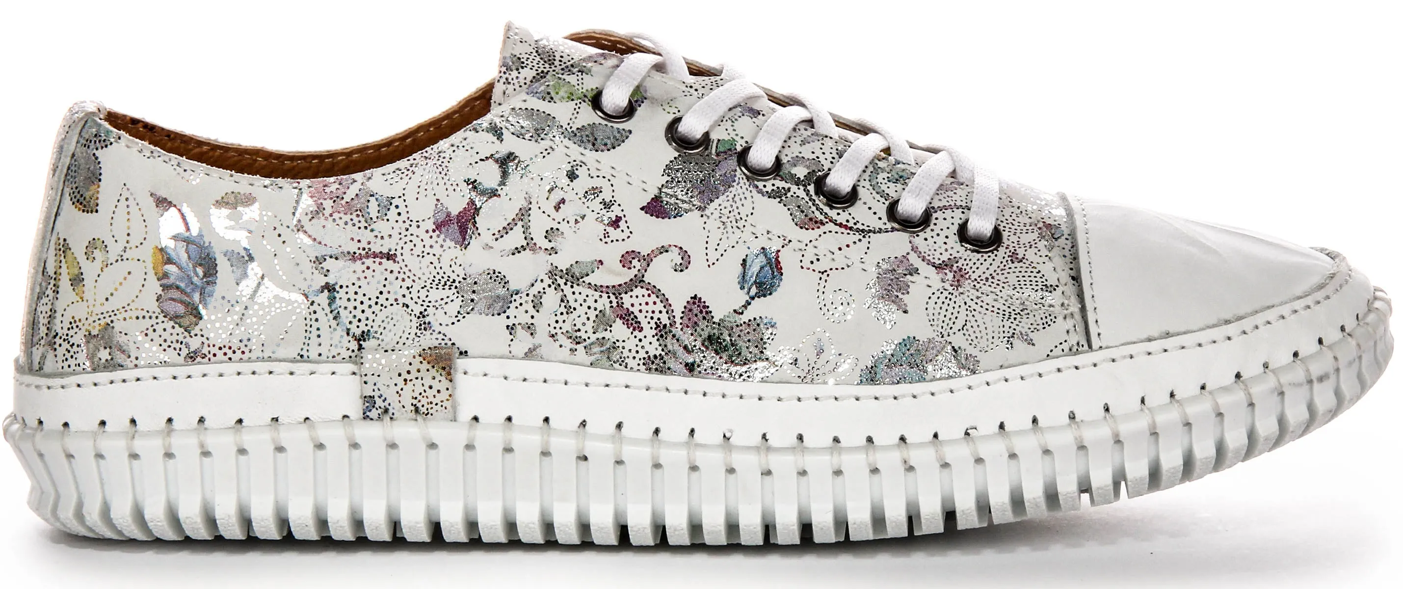 Bounce Flow Justinreess England Nexa Low In White Floral For Women