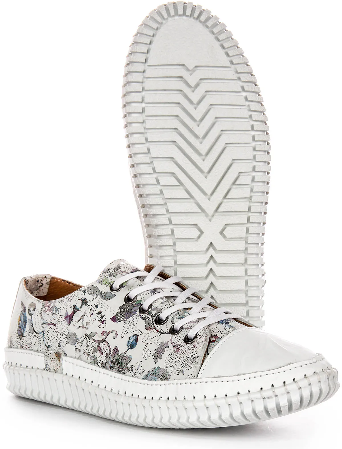 Bounce Flow Justinreess England Nexa Low In White Floral For Women