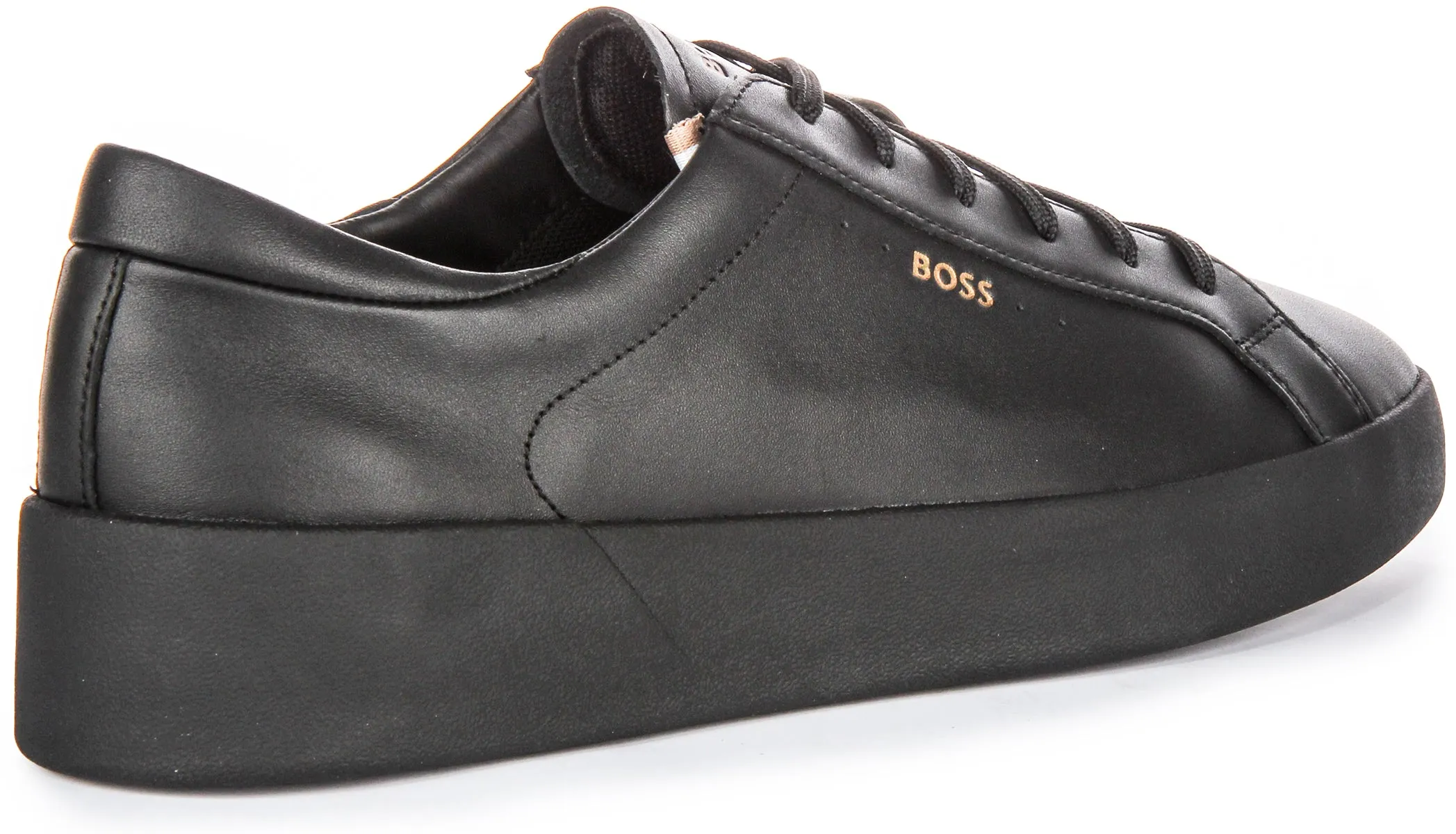 Breath Core Boss Belwar Tennis Leather In Black For Men