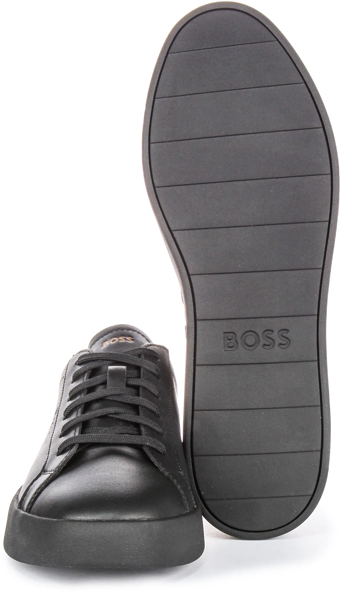 Breath Core Boss Belwar Tennis Leather In Black For Men